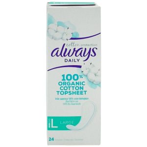 Absorbante, Always, Zilnice 24 buc Organic Cotton Topsheet