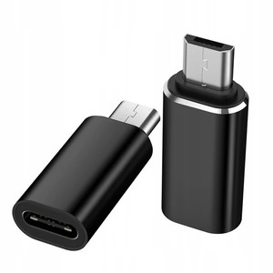 Adaptor Micro USB spre Lightning, Flippy, 2.8 cm, Negru