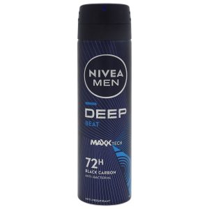 Antiperspirant Deodorant, Nivea, 150 ml Men Deep Beat Black Carbon 72H