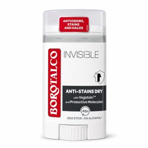 Antiperspirant Stick, Borotalco, 40 ml Invisible