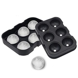 Forma pentru Gheata, Flippy, 6 Forme Sferice, din Silicon, 17 x 12 x 6 cm, Negru