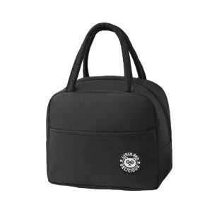 Geanta Termica pentru Pranz, Flippy, Multifunctionala, Compartimentata, Impermeabila, cu Manere, Buzunar Exterior, 22x14x19 cm, Negru