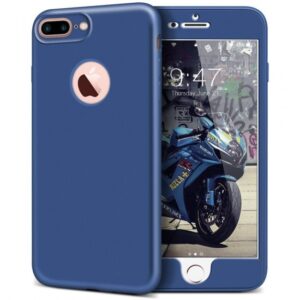 Husa Apple iPhone 7 Plus Full Silicone Albastru