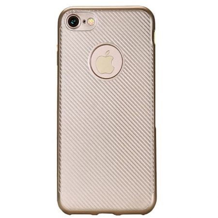 Husa Apple iPhone 8 i-Zore Carbon Fiber Auriu