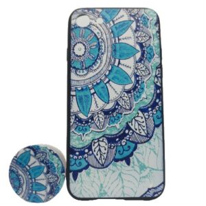 Husa Apple iPhone XS Max Multicolor Model Frunza Popsocket inclus