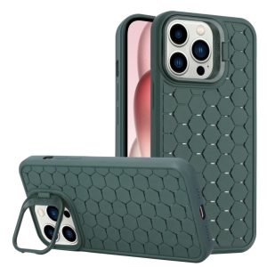 Husa de Protectie TPU, Flippy, pentru Apple iPhone 14 Pro Max, 3D Cube, cu Inel, Protectie Camera, Antisoc, Antizgariere, Antialunecare, Acoperire Completa, Verde