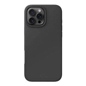 Husa de Protectie Telefon, Flippy, Compatibila cu iPhone 16 Pro Max, Silicon Premium Antisoc, Anti-Zgirieturi, MagSafe, Acces Camera Control, Protectie 360, Interior Microfibra, Negru
