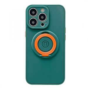 Husa protectie Flippy compatibila cu Apple iPhone 13 Mag Safe Silicone Verde