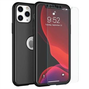 Husa Xiaomi Mi 10/Mi 10 Pro Full Cover 360 Negru + Folie de protectie