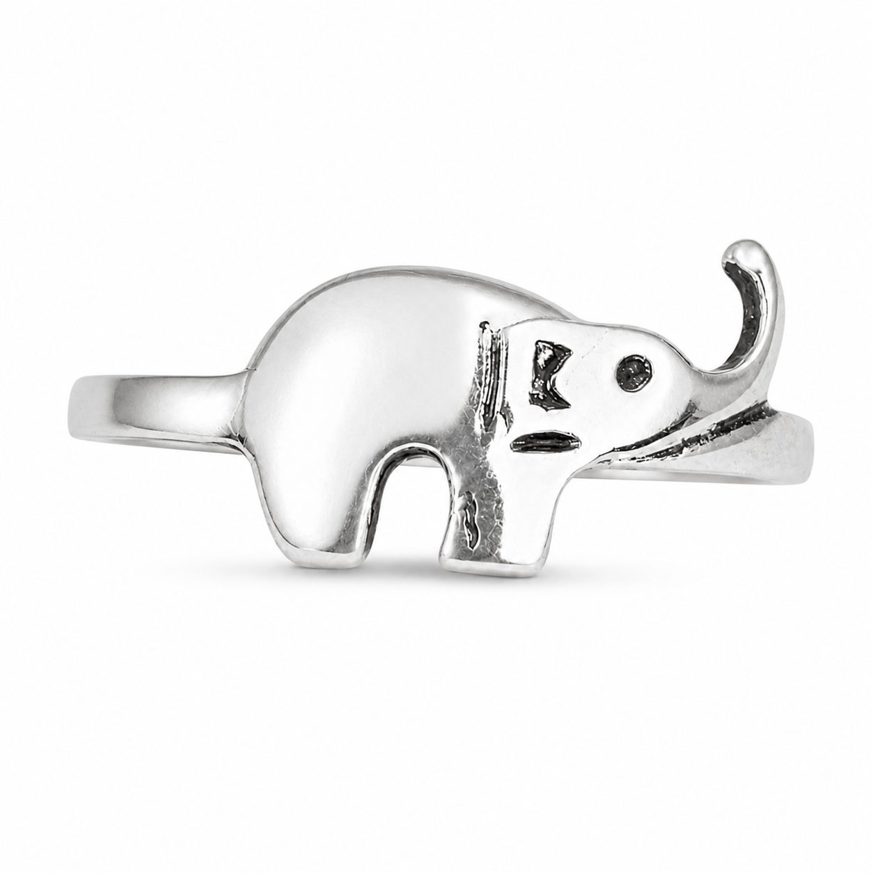 Inel din Argint 925, Jolie Silver, Model Elefant, Finisaj Lucios, Mărimea 52, Argintiu