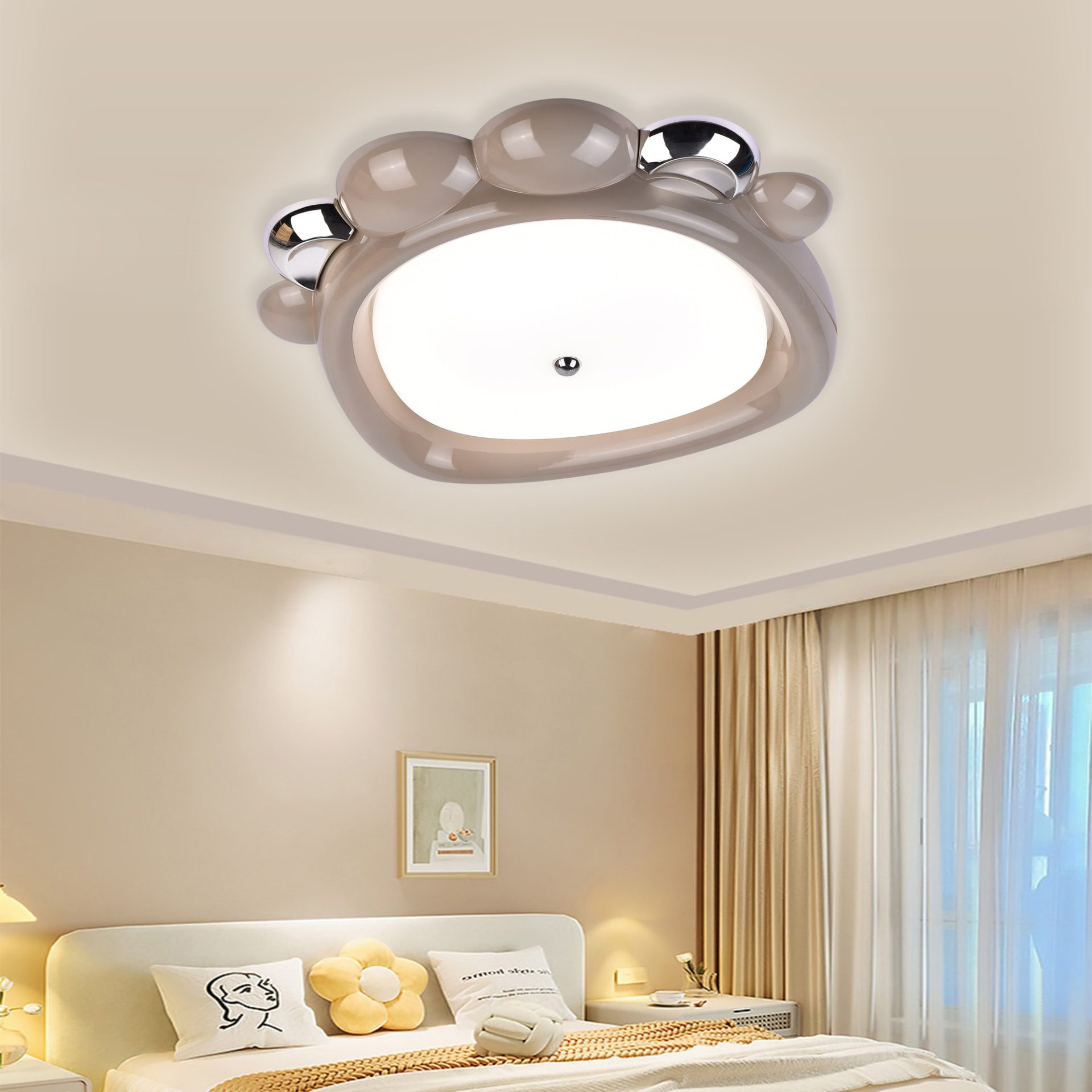 Lustra LED 8057BN, 41W, Acril Maro, Lumina 3000K/4000K/6000K