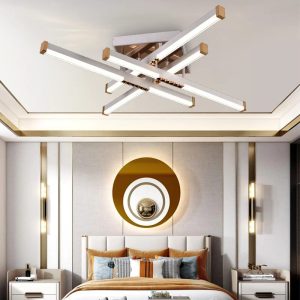 Lustra LED cu Telecomanda AXIAL, 54W, 4 Elemente, Lumina Rece/Clada/Neutra, Dimabila, Alb