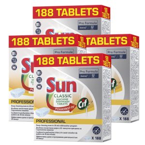 Pachet SUN Professional Classic – Tablete pentru Masina de Spalat Vase, 4×188 buc