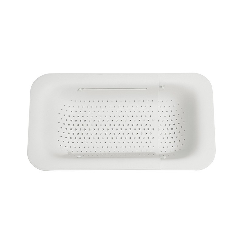 Cos de Scurgere pentru Chiuveta de Bucatarie, Flippy, Plastic, Telescopic, 36x20x5 cm, Alb
