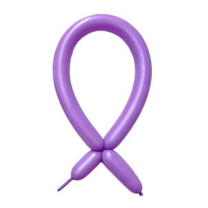 Baloane de Modelaj, Flippy, Set 50 bucati, Model Standard, din Latex, 30 x 1.5 cm, 1.8 g per unitate, pana la 150 cm, Mov