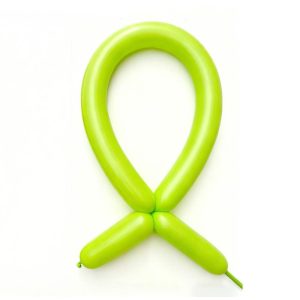 Baloane de Modelaj, Flippy, Set 50 bucati, Model Standard, din Latex, 30 x 1.5 cm, 1.8 g per unitate, pana la 150 cm, Verde deschis