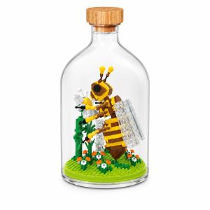 Set de Construit in Sticla, Flippy, 486 Piese, din Plastic, +14 Ani, 10 x 19.6 cm, Model Albina, Multicolor