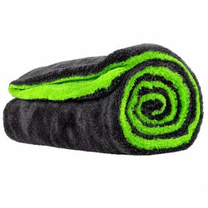 Prosop Auto din Microfibra, Flippy, 1200 GSM, Doua Fete, Super Absorbant, Moale si Reutilizabil, Uscare si Curatare Auto, 60x90 cm, Verde