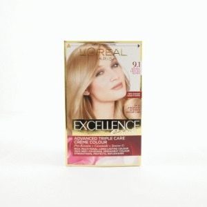 Vopsea pentru Par, Loreal Excellence Creme, 9.1 Natural Light Ash Blonde